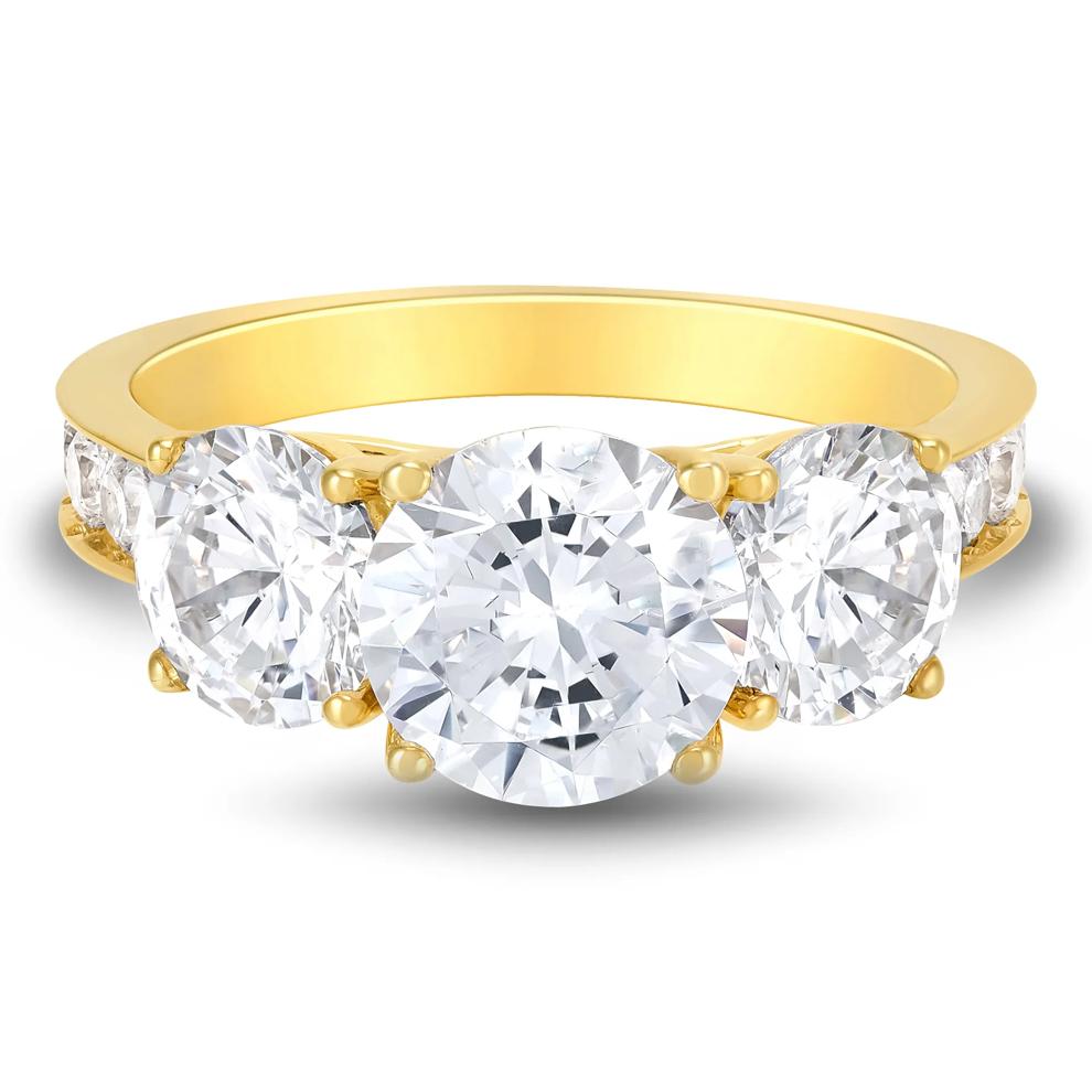 Lab Grown Diamond Engagement Ring in 14K Yellow Gold (4 1/2 ct. tw.) – Image 1 of 3