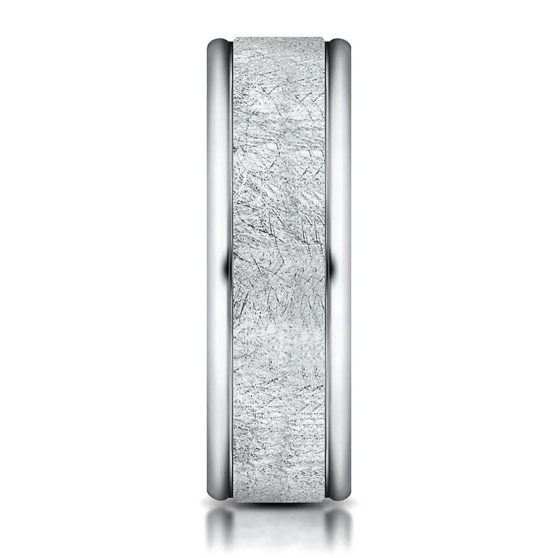 Men&#39;s Band in White Cobalt, 6.5MM – Image 3 of 3