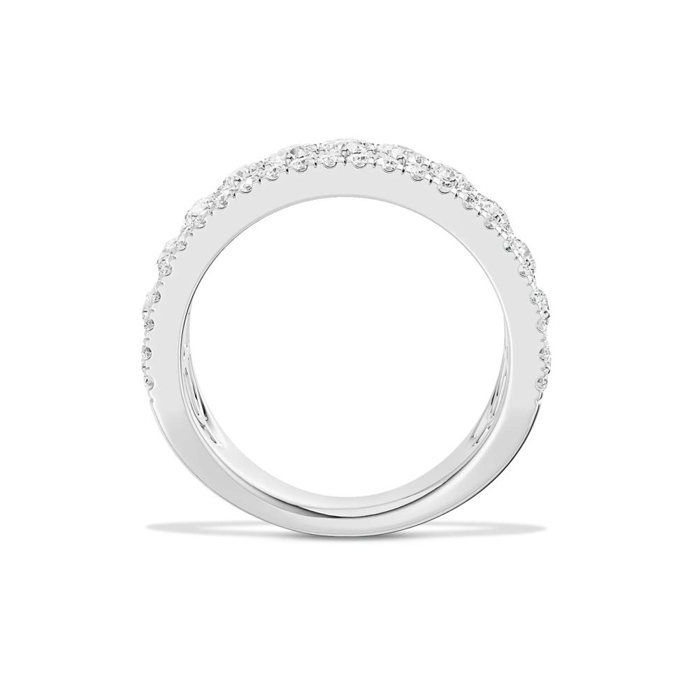 Lab Grown Diamond Multi-Row Anniversary Band in 10K White Gold (1 ct. tw.) – Image 2 of 4