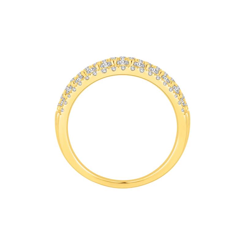 Diamond Five-Row Anniversary Band in 10K Yellow Gold &#40;1 ct. tw.&#41; – Image 2 of 3