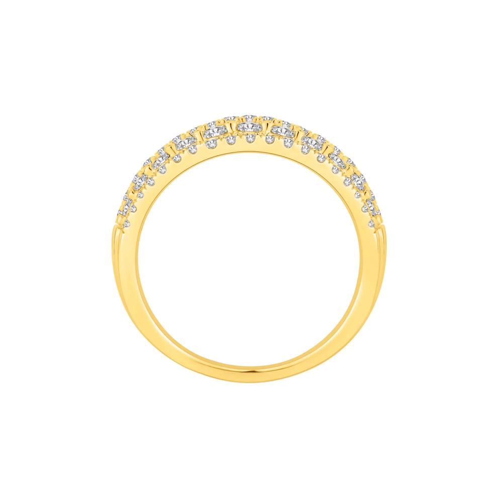 Diamond Five-Row Anniversary Band in 10K Yellow Gold (1 ct. tw.) – Image 2 of 3