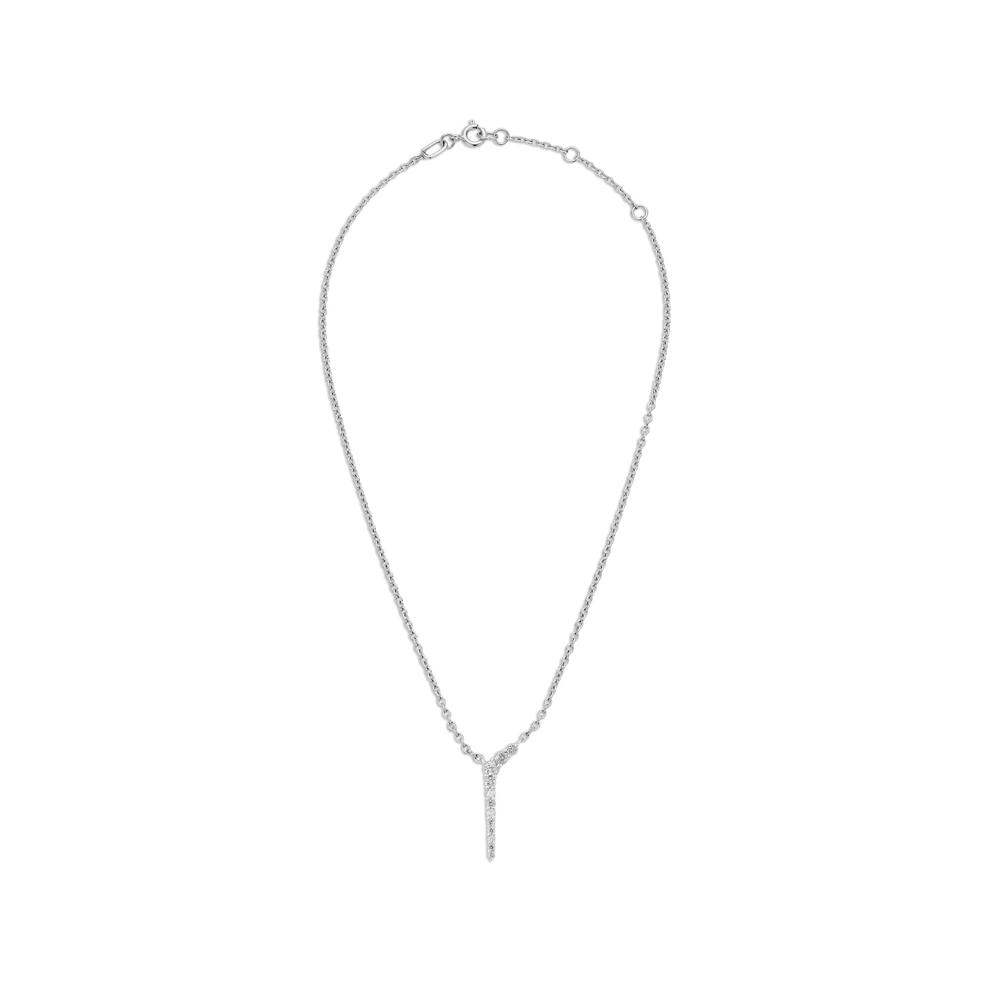 Diamond Graduated Drop Pendant in Sterling Silver (1/3 ct. tw.) – Image 3 of 4