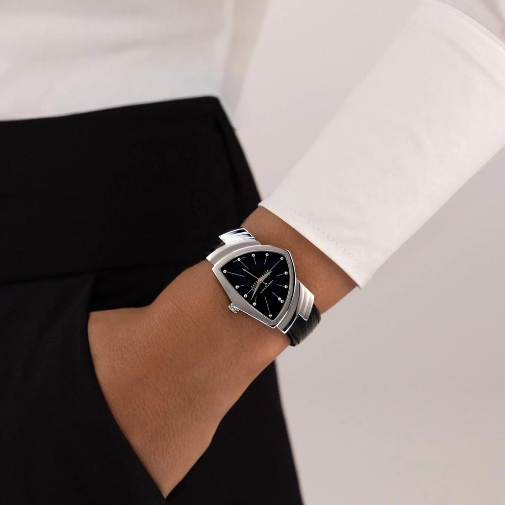 Ventura Watch with Black Leather Strap – Image 4 of 4