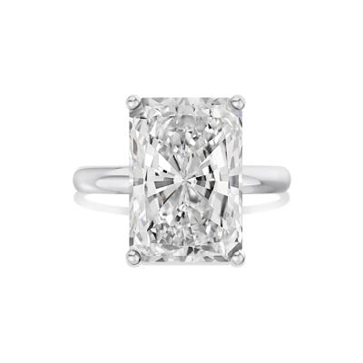 Lab Grown Diamond Radiant-Cut Solitaire Ring in 14K White Gold (7 ct.)