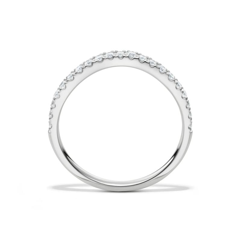 Lab Grown Diamond Contour Band in 14K White Gold &#40;1/5 ct. tw.&#41; – Image 2 of 4