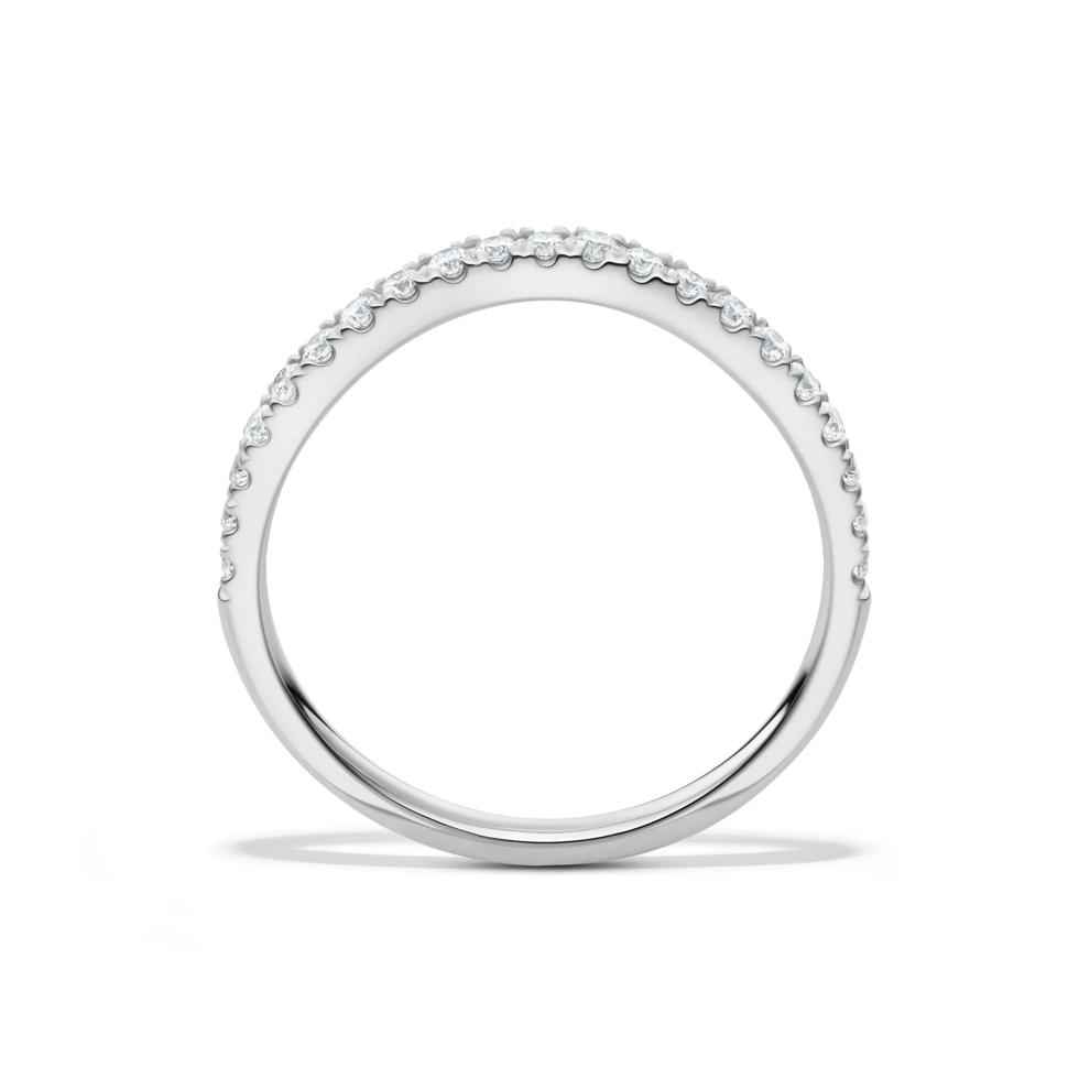 Lab Grown Diamond Contour Band in 14K White Gold (1/5 ct. tw.) – Image 2 of 4