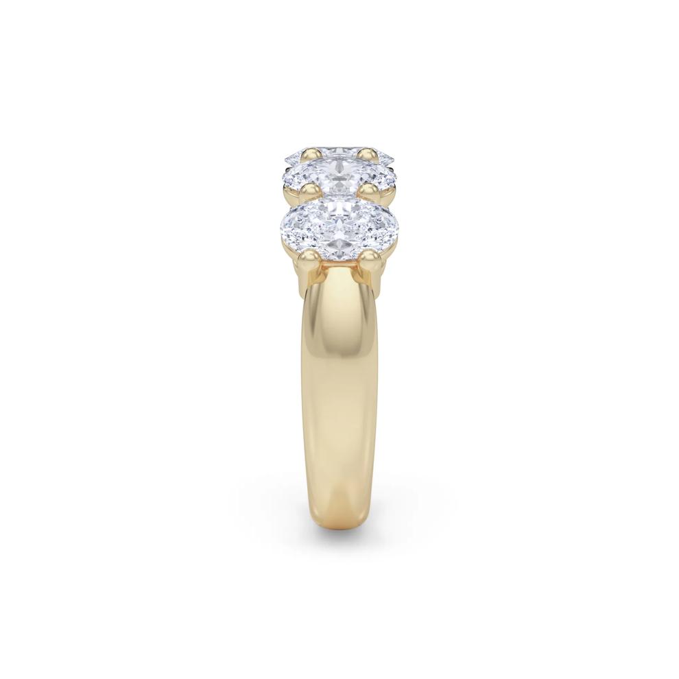 Lab Grown Diamond Five-Stone Anniversary Band in 14K Yellow Gold (3 ct. tw.) – Image 3 of 5