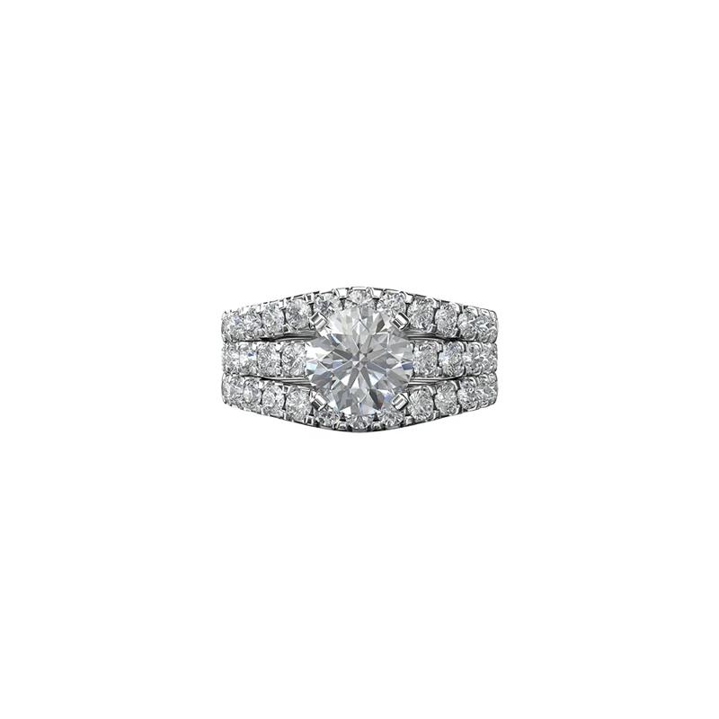 7/8 ct. tw. Diamond Ring Enhancer in 14K White Gold – Image 4 of 4