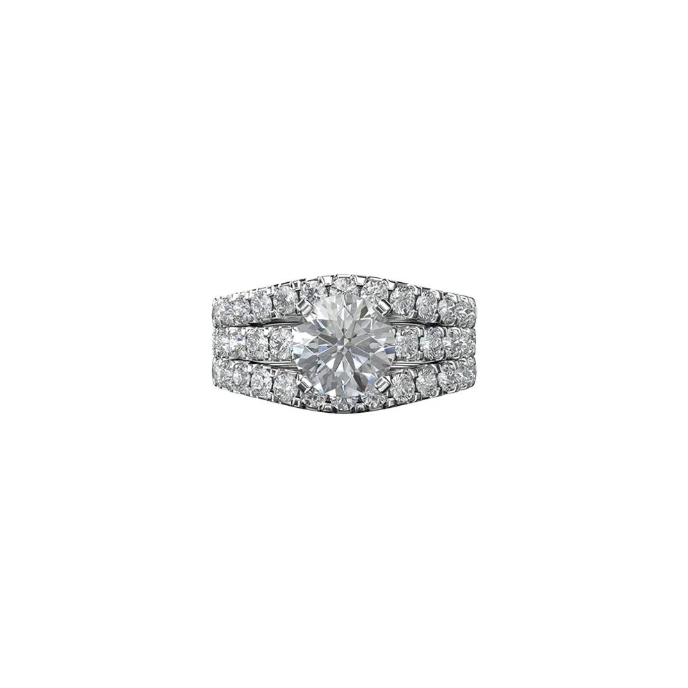 7/8 ct. tw. Diamond Ring Enhancer in 14K White Gold – Image 4 of 4