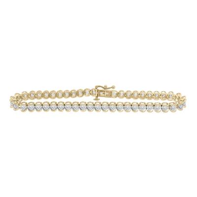 Diamond Tennis Bracelet with Half-Bezel Setting (2 ct. tw.)