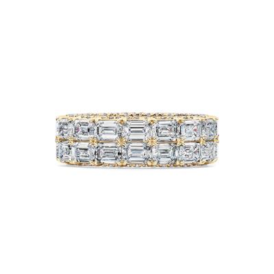 Lab Grown Diamond Double Row Eternity Band in 14K Yellow Gold (9 ct. tw.)