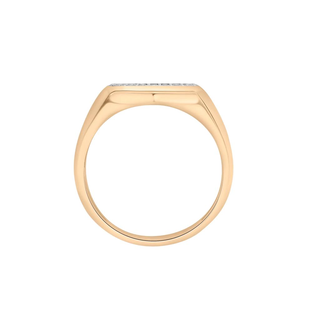 Men's Diamond Five-Row Ring in 10K Yellow Gold (1/2 ct. tw.) – Image 2 of 5