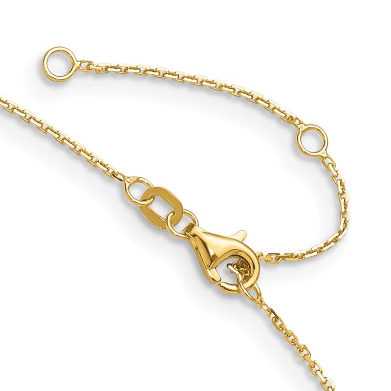 Butterfly Charm Necklace in 14K Yellow Gold – Image 2 of 2