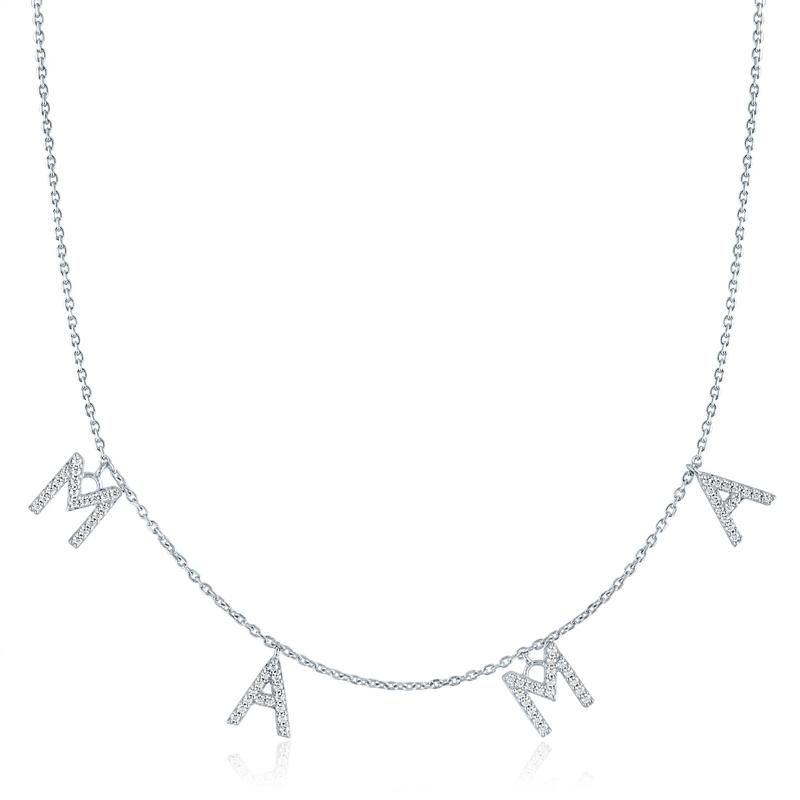 Diamond Mama Necklace in Sterling Silver &#40;1/5 ct. tw.&#41; – Image 1 of 3