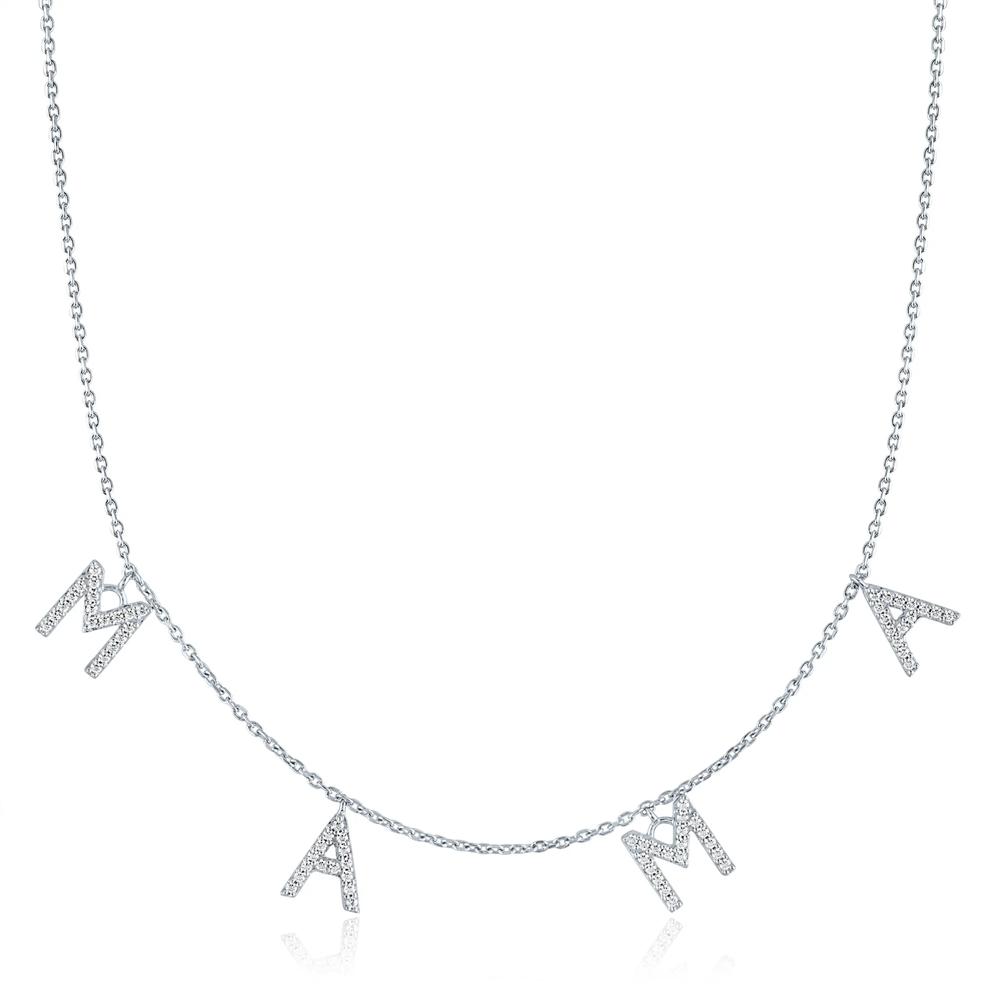 Diamond Mama Necklace in Sterling Silver (1/5 ct. tw.) – Image 1 of 3