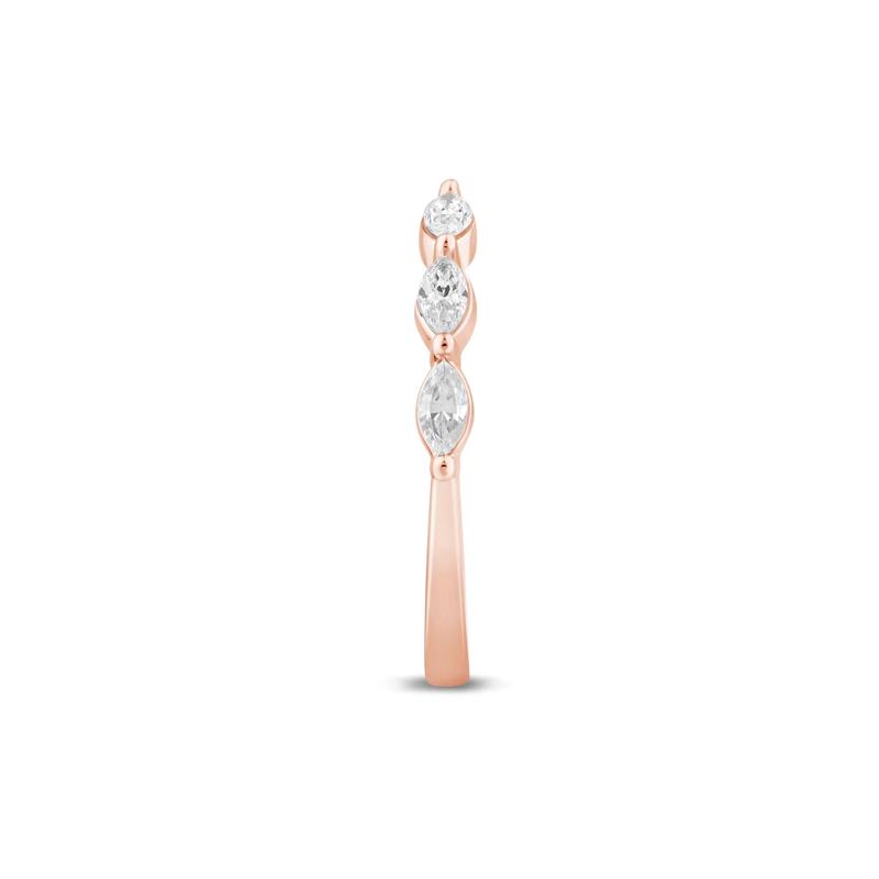 Lab Grown Diamond Open Stack Anniversary Band in 14K Rose Gold &#40;3/8 ct. tw.&#41; – Image 2 of 2