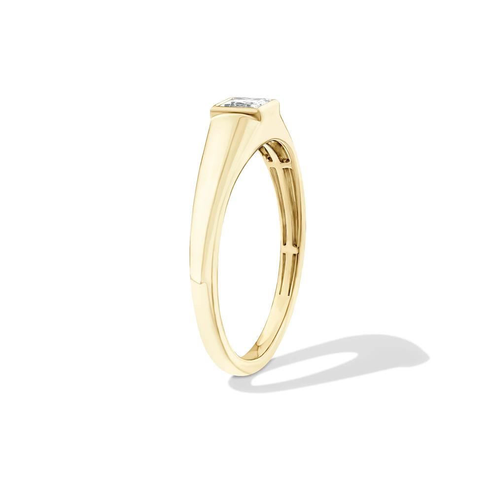 Lab Grown Diamond Princess-Cut Promise Ring in 10K Yellow Gold (1/3 ct. tw.) – Image 3 of 4