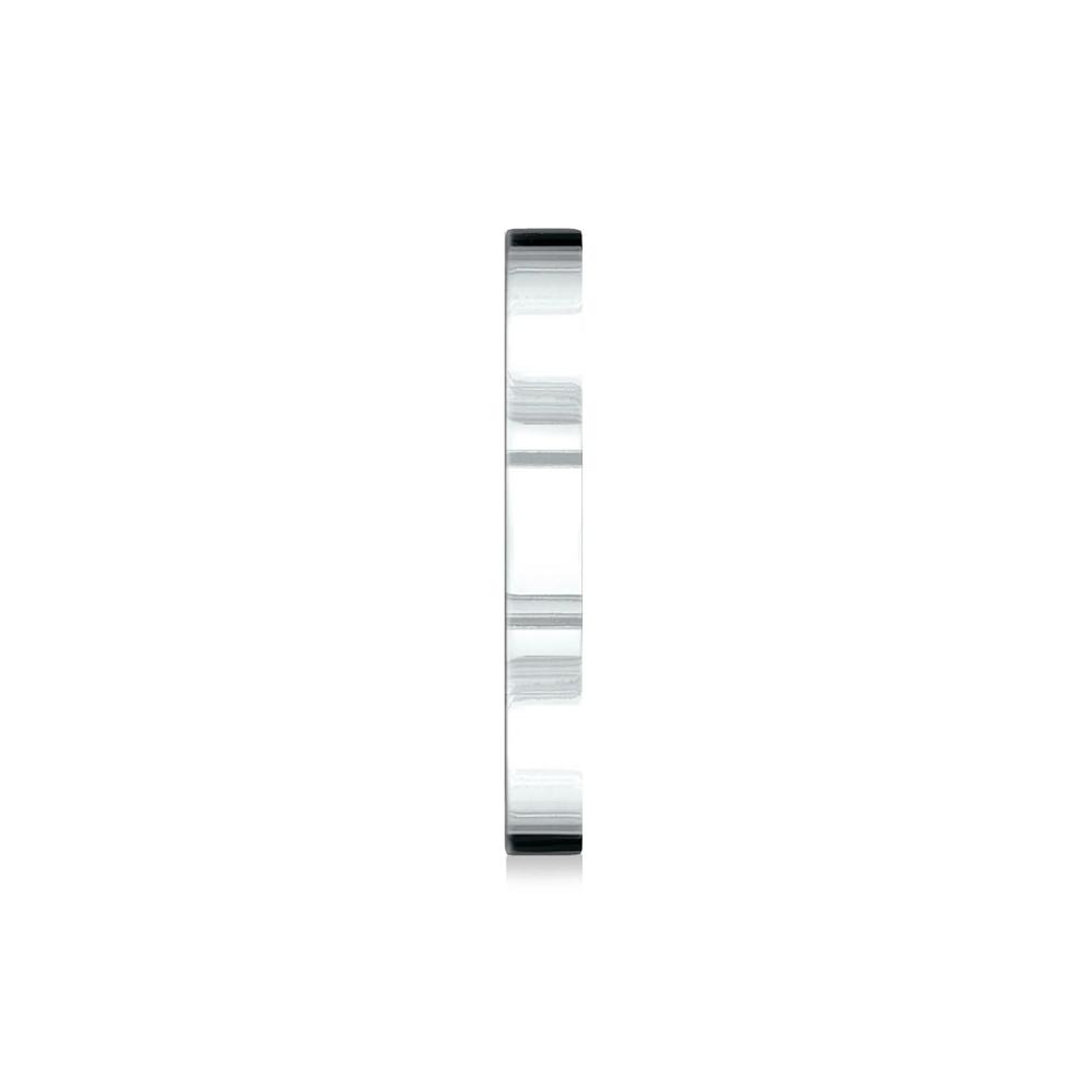Flat Plain Wedding Band in 14K White Gold, 3mm – Image 3 of 3