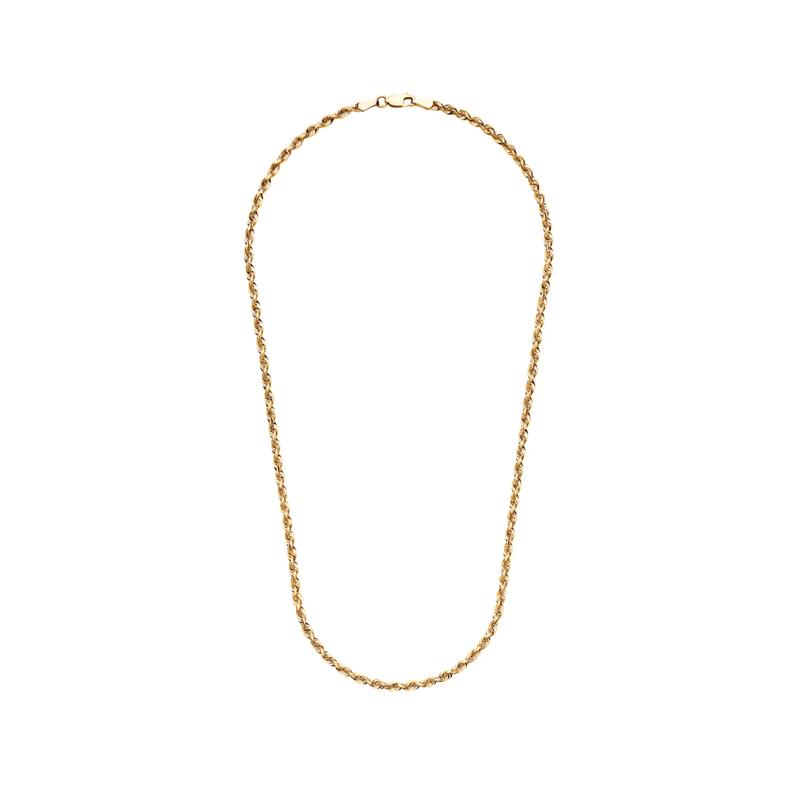 Solid Silk Rope Chain in 14K Yellow Gold, 18&quot; – Image 2 of 2