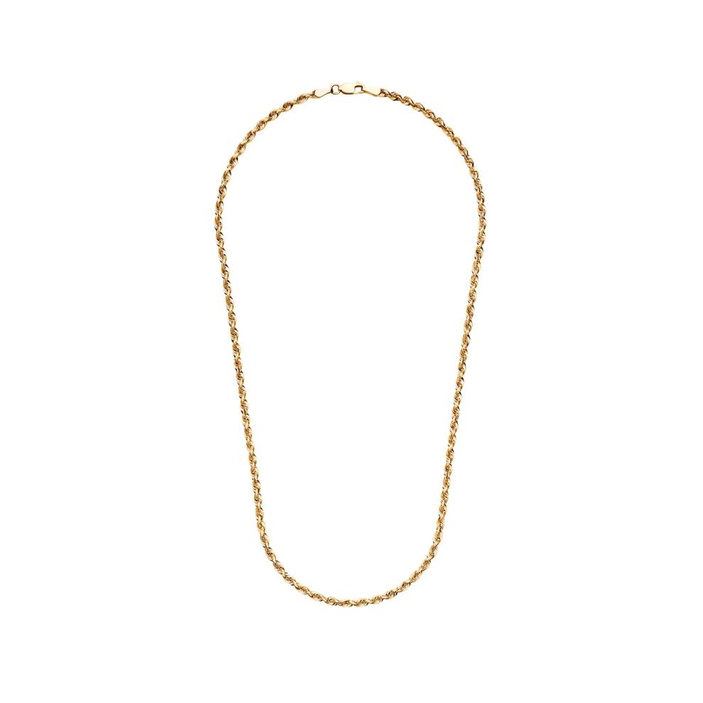 Solid Silk Rope Chain in 14K Yellow Gold, 18" – Image 2 of 4