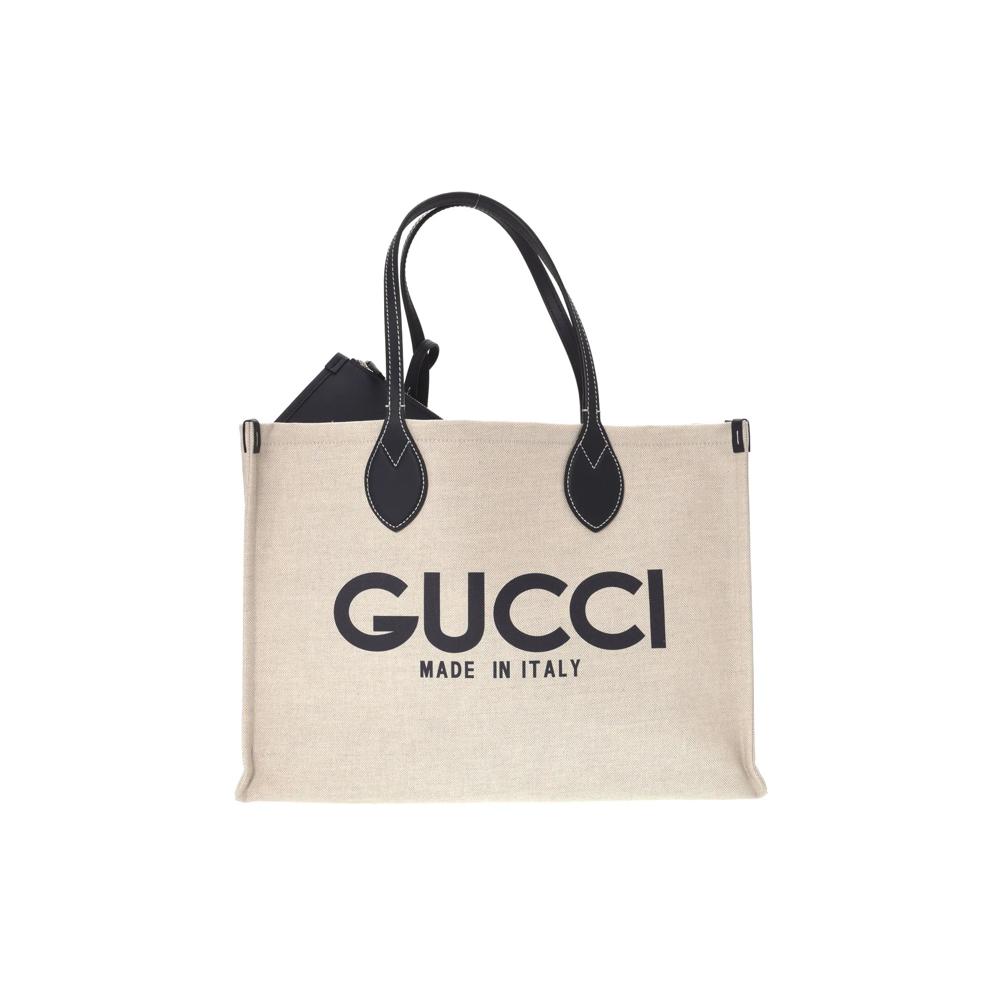 Pre-Owned Gucci Logo Shopping Tote – Image 1 of 8