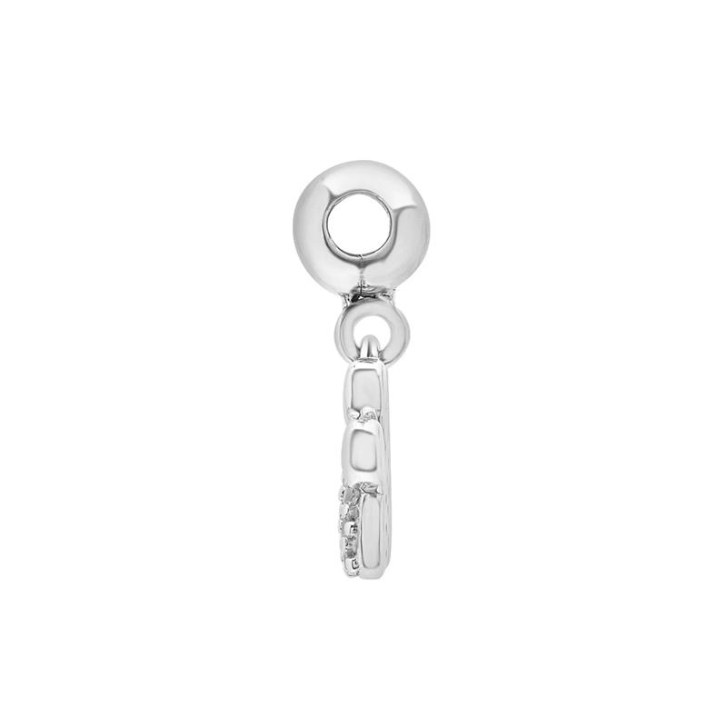 Diamond Accent Paw Bead Charm in Sterling Silver – Image 2 of 3