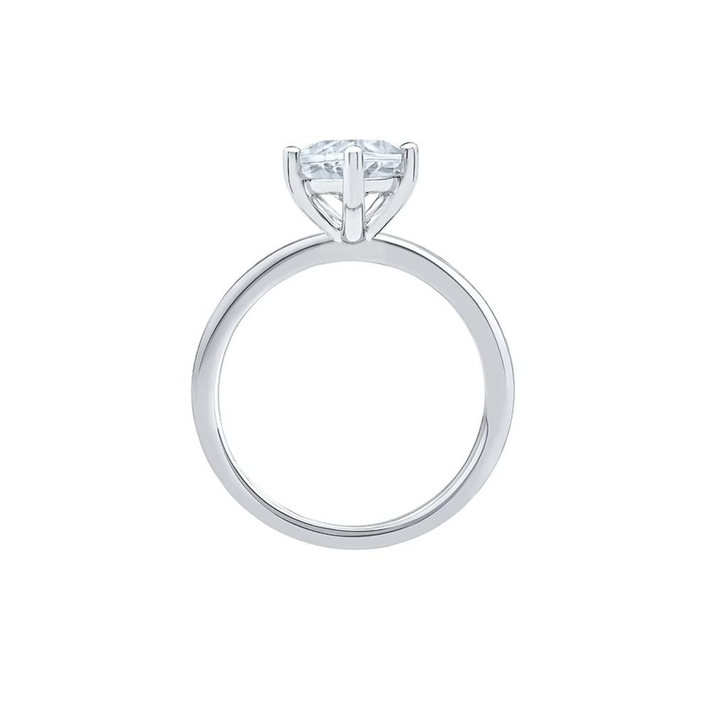 Lab Grown Diamond Pear-Shaped Solitaire Engagement Ring in 14k White Gold (3 ct.) – Image 2 of 4