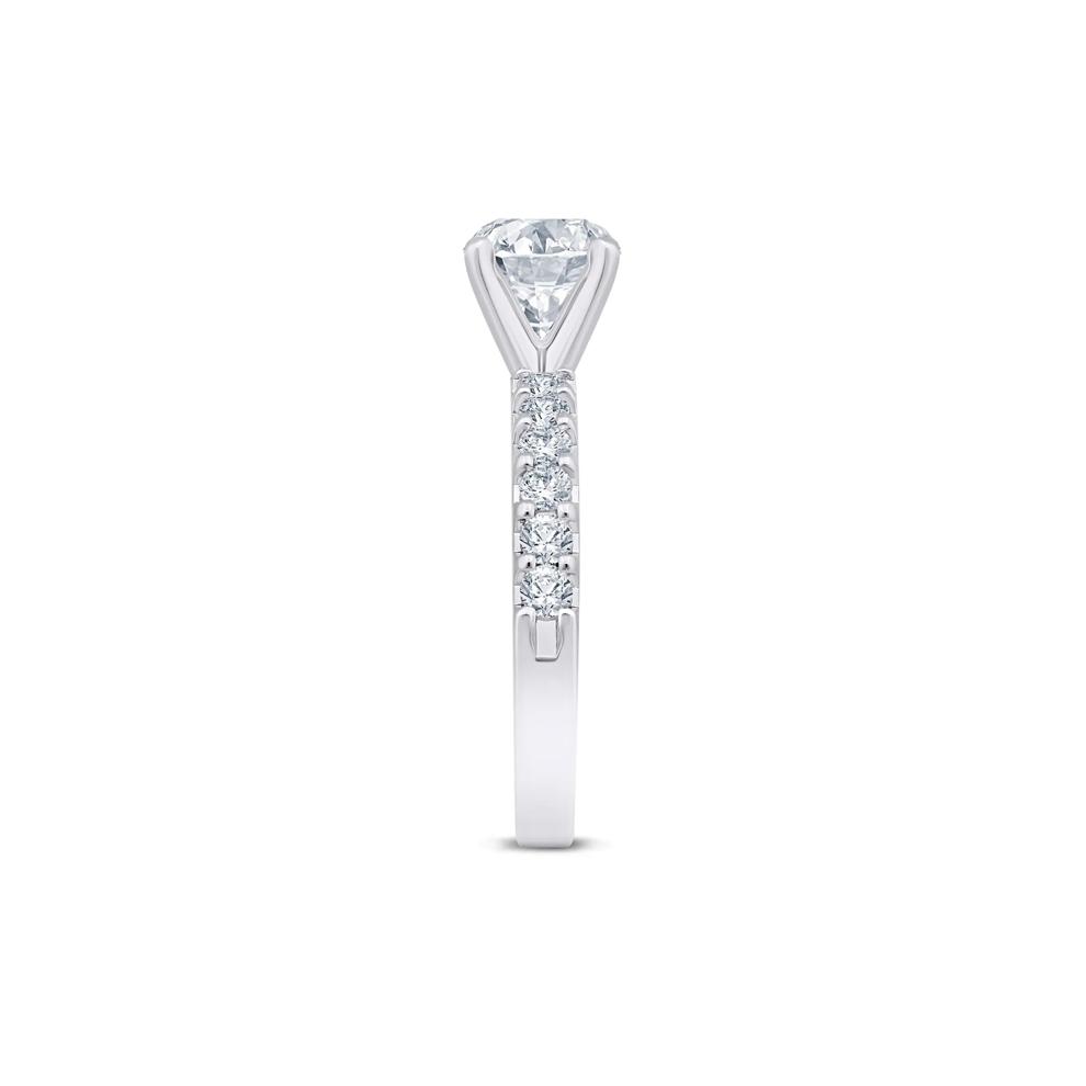 1/2 ct. tw. Diamond Semi-Mount Engagement Ring in Platinum (Setting Only) – Image 5 of 6