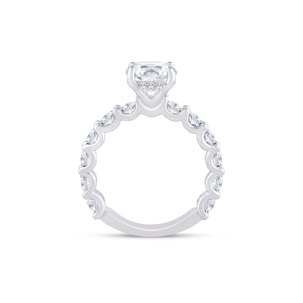 Lab Grown Diamond Round Engagement Ring 14K White Gold (4 ct. tw.) – Image 2 of 3
