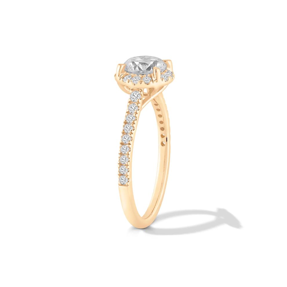 Lab Grown Diamond Halo Engagement Ring in 14K Yellow Gold (1 1/3 ct. tw.) – Image 3 of 4