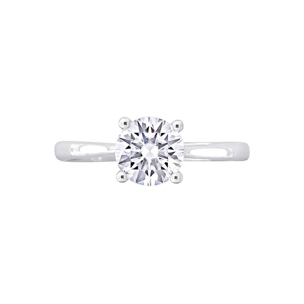 Lab-Created White Sapphire Ring in Sterling Silver – Image 1 of 7
