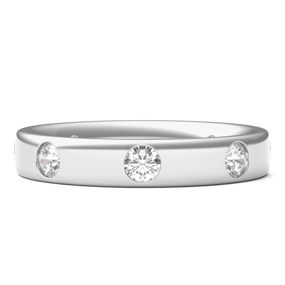 Lab Grown Diamond Anniversary Band in 14K White Gold (3/4 ct. tw.) – Image 1 of 3