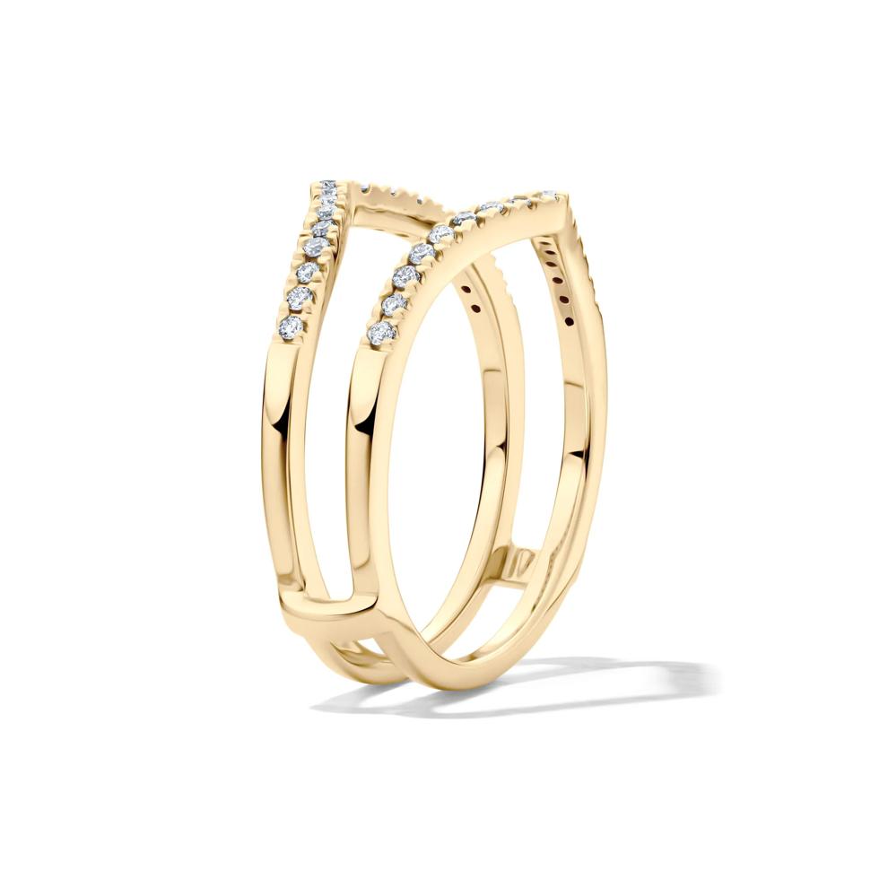 Diamond Chevron Insert in 10K Yellow Gold (1/5 ct. tw.) – Image 3 of 4