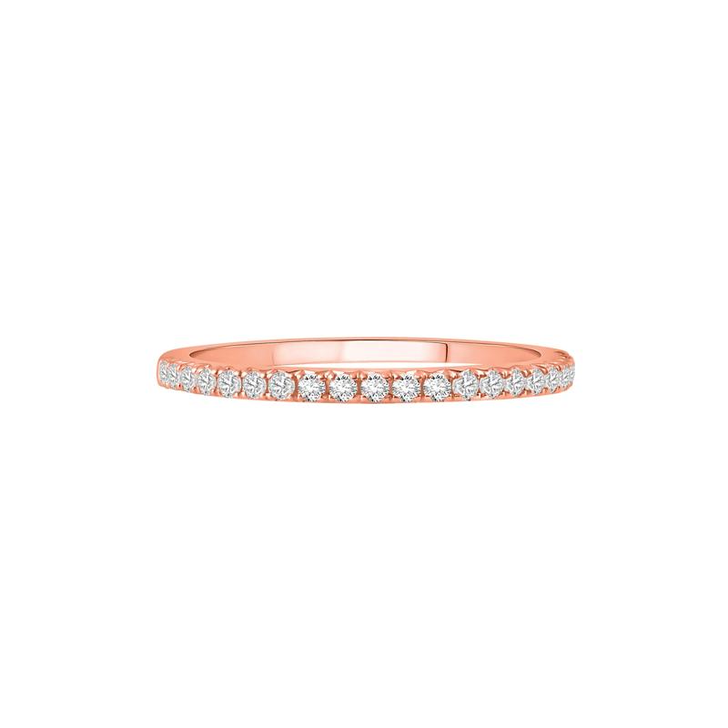 Lab Grown Diamond Anniversary Band in 14K Rose Gold &#40;1/4 ct. tw.&#41; – Image 1 of 3