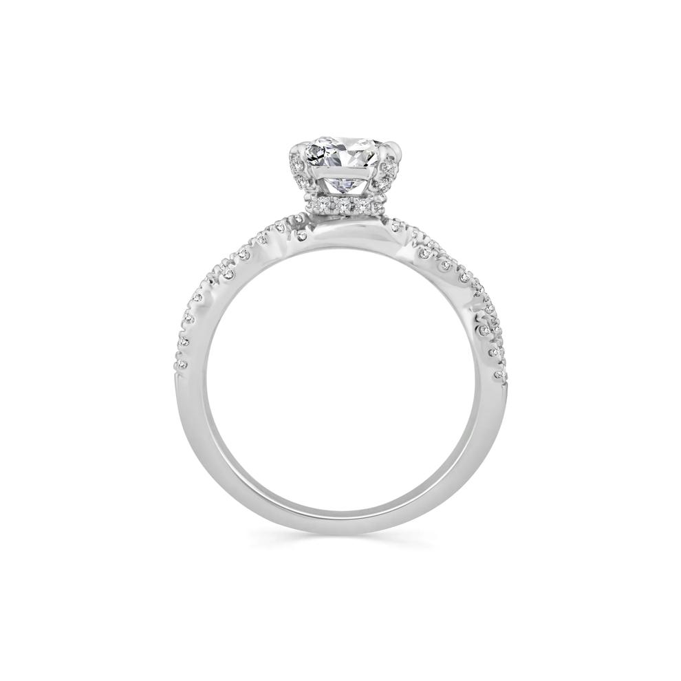 Lab Grown Diamond Princess-Cut Engagement Ring in 10K White Gold (1 ct. tw.) – Image 2 of 3