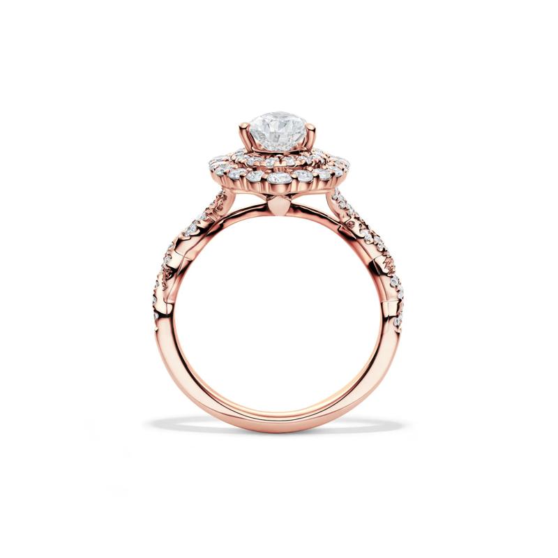 Florence Lab Grown Diamond Bridal Set in 14K Rose Gold &#40;2 ct. tw.&#41; – Image 2 of 4