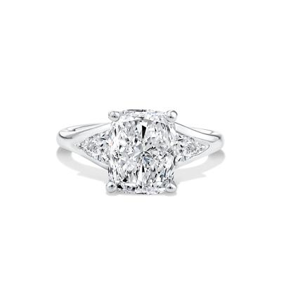 Lab Grown Diamond Three-Stone Engagement Ring in 14K White Gold (3 1/2 ct. tw.)