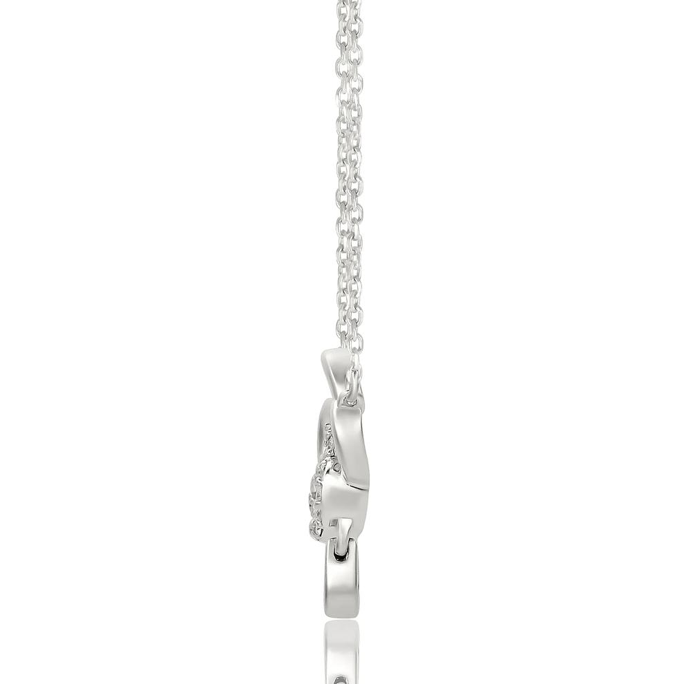Diamond Cloud Necklace in Sterling Silver (1/10 ct. tw.) – Image 2 of 3