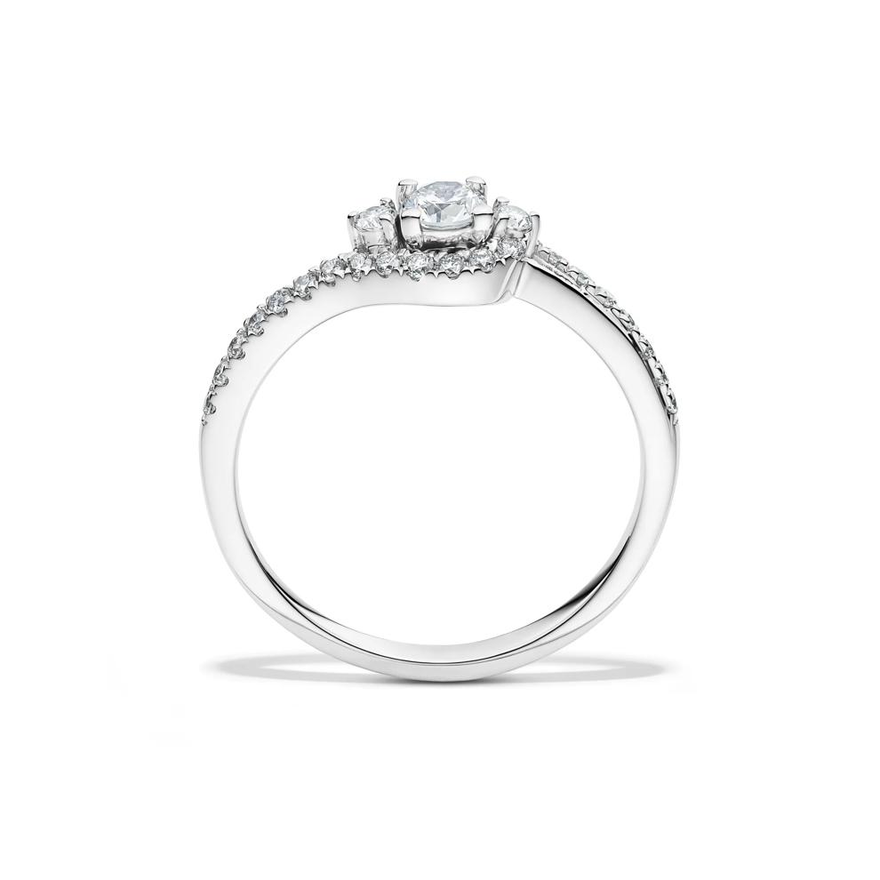 Lab Grown Diamond Promise Ring in Sterling Silver (3/8 ct. tw.) – Image 3 of 4