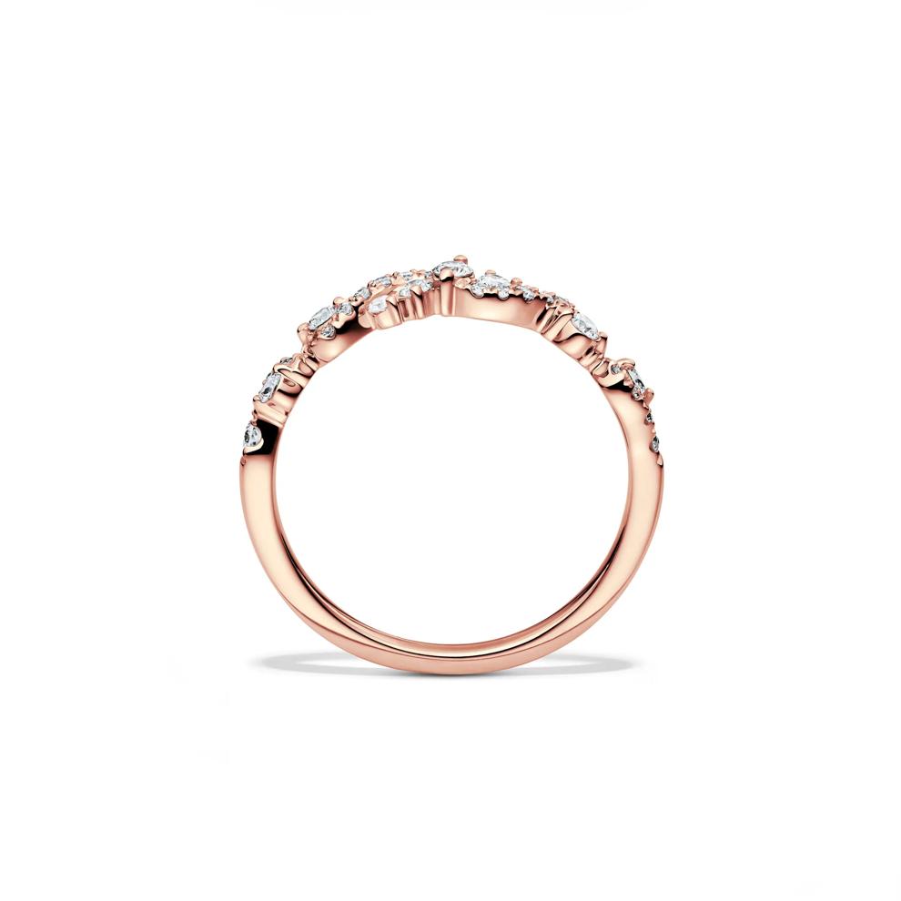 Lab Grown Diamond Swirl Band in 14K Rose Gold (1/3 ct. tw.)  – Image 2 of 4