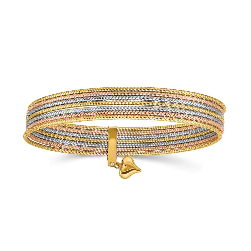 Semanario Bangle Bracelets in 14K White, Yellow and Rose Gold – Image 1 of 1