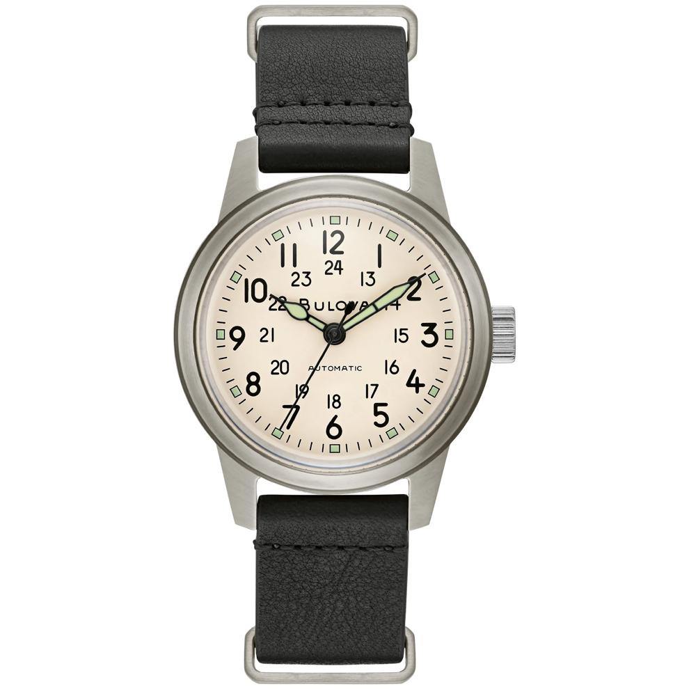 Men's Hack Watch in Black Leather – Image 1 of 3