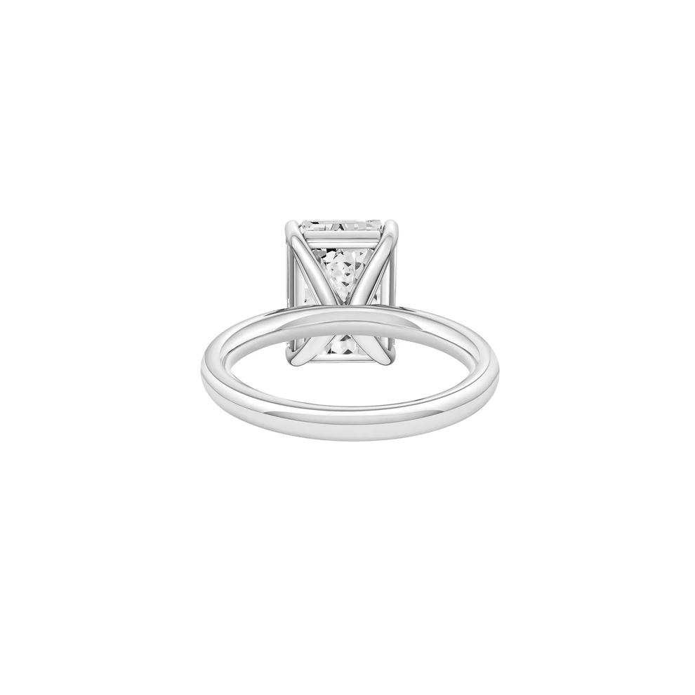 Lab Grown Diamond Emerald-Cut Solitaire Ring in 14K White Gold (5 ct.) – Image 4 of 4