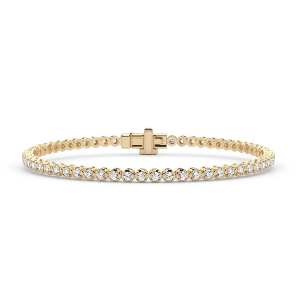 Diamond Tennis Bracelet in 10K Yellow Gold (2 1/3 ct. tw.) – Image 1 of 4