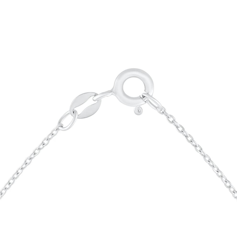 Diamond Chain Link Smile Necklace in Sterling Silver (1/3 ct. tw.) – Image 2 of 3