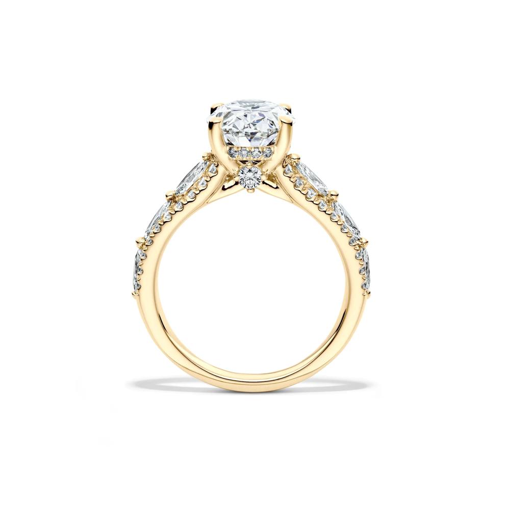 Layla Lab Grown Diamond Engagement Ring in 18K Yellow Gold (4 ct. tw.) – Image 2 of 4