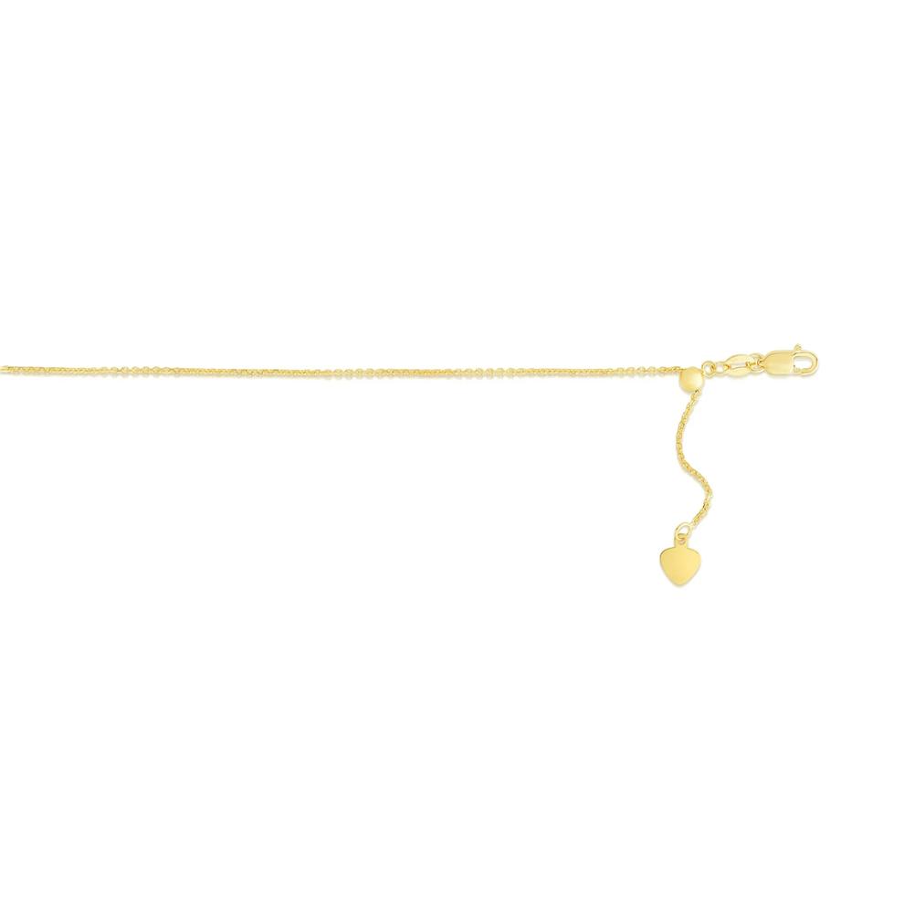 Diamond-Cut Cable Chain in 10K Yellow Gold, 22" – Image 2 of 2