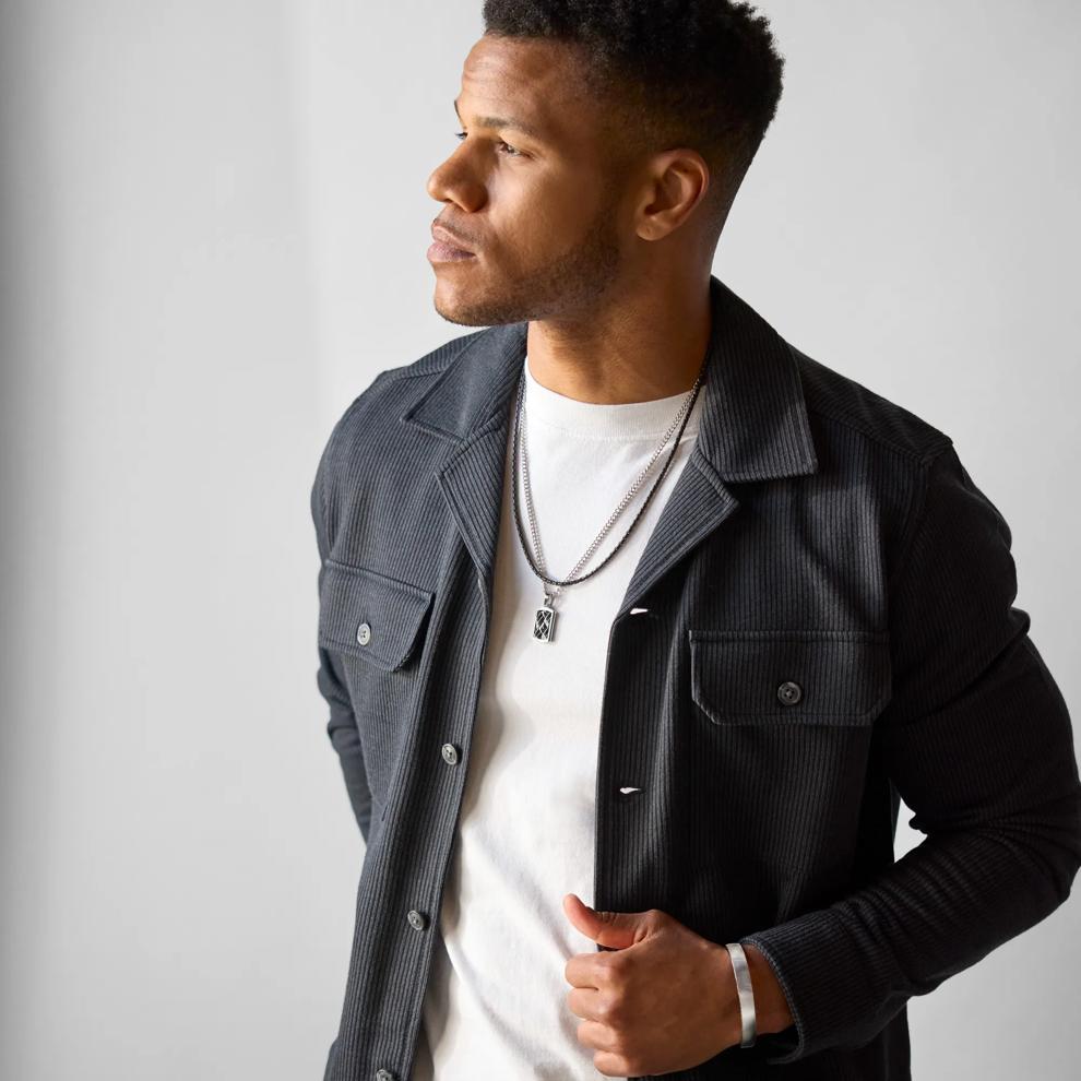 Men's Bullet Link Chain in Black Stainless Steel, 3MM, 22" – Image 4 of 6