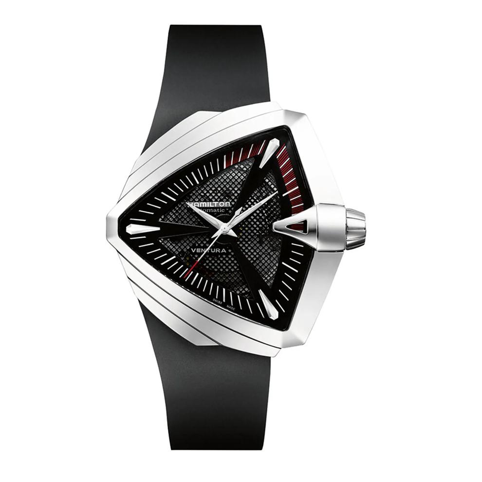 Men's Ventura XXL Auto Watch with Black Rubber Strap – Image 1 of 4