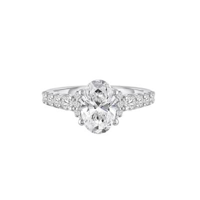 Lab Grown Diamond Engagement Ring in 14K White Gold (2 3/4 ct. tw.)